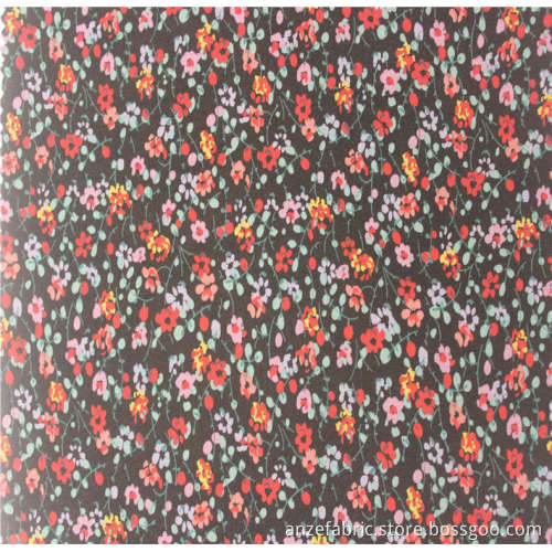 discharge printed fabric100%Ecovero rayon poplin fabric